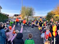 Bunte Lichter auf und nieder